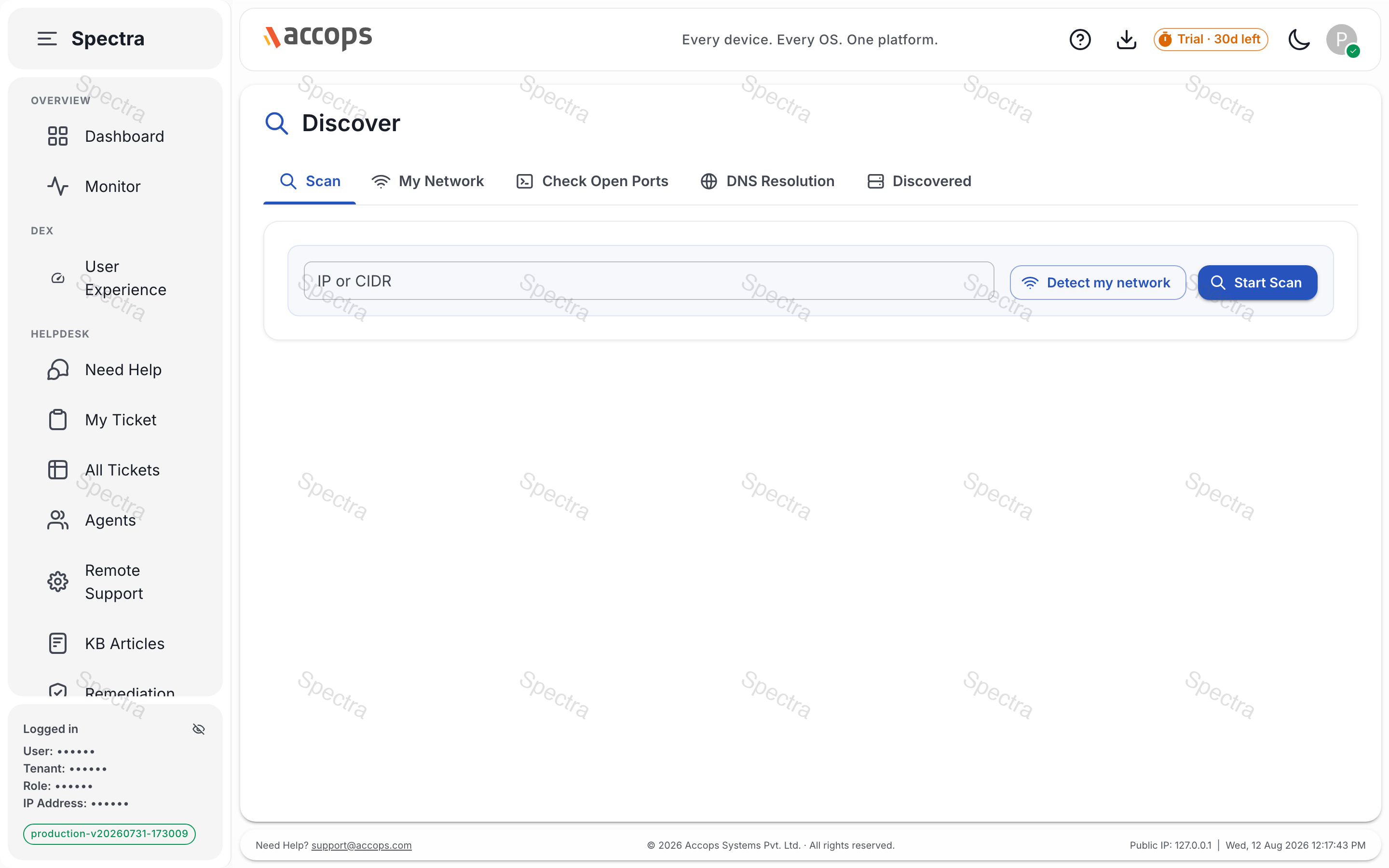 Network Scanner — discover unmanaged hosts on local subnets